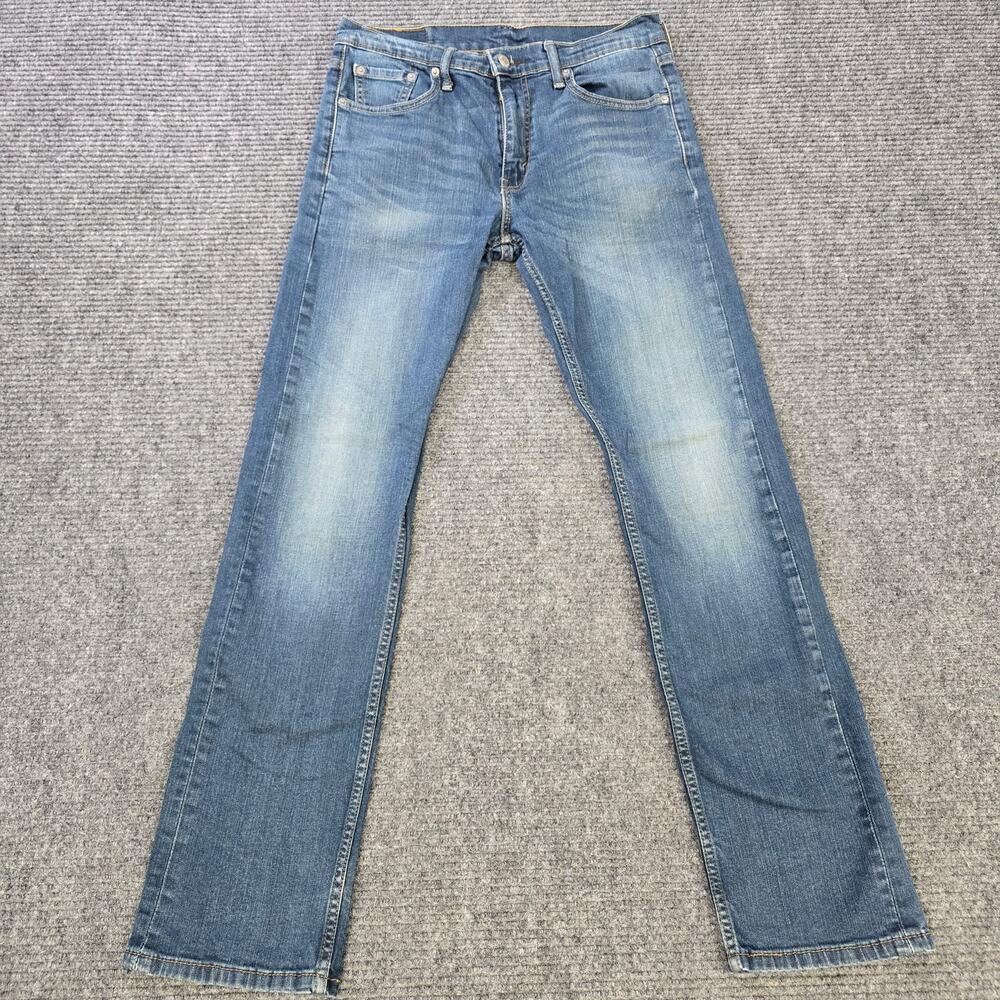 Levi's 513 Jeans Mens 30x32 Blue Slim Straight Stretch